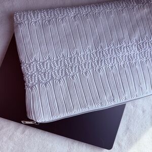 One-of-a-kind padded Laptop Sleeve - Upcycled Fabric | Fits MacBook Pro 14”